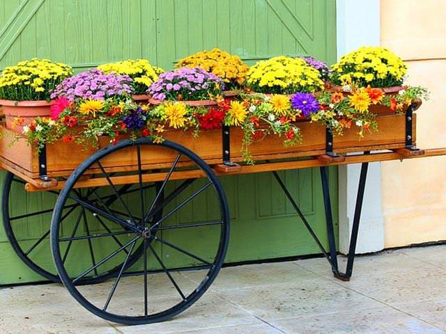 Подставка для цветов велосипед 