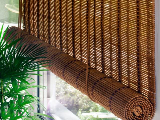 Занавески из бамбука