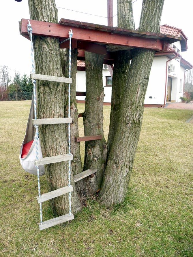 Как сделать домик на дереве для детей на даче - инструкция, фото24