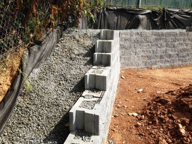 Конструкции подпорных стен и методы строительства