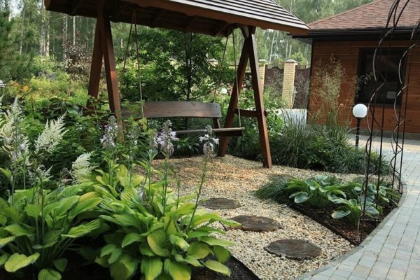 Березки, ручей и баня — 54 идеи оформления сада в русском стиле