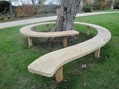 Мастер-классы: создать круглую садовую скамейку и стол вокруг дерева
